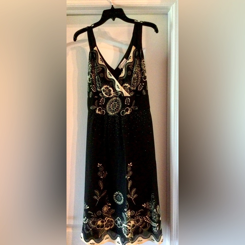 Black and Tan dress - great for a wedding